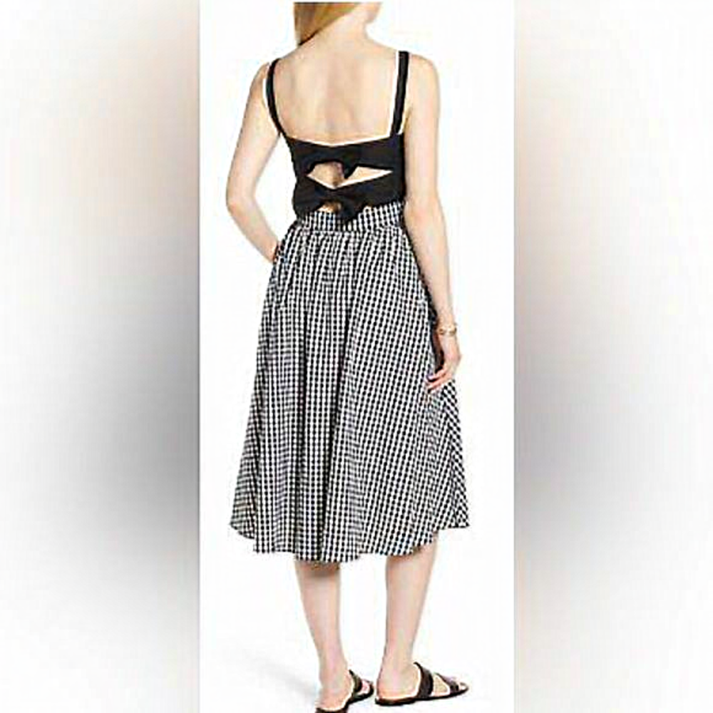 1901 Bow Back Gingham Dress Women's Sz.‎ 14 (Black/White)